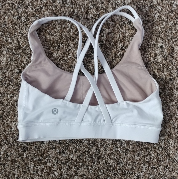 *one left*Lululemon white sports bra - Picture 3 of 5